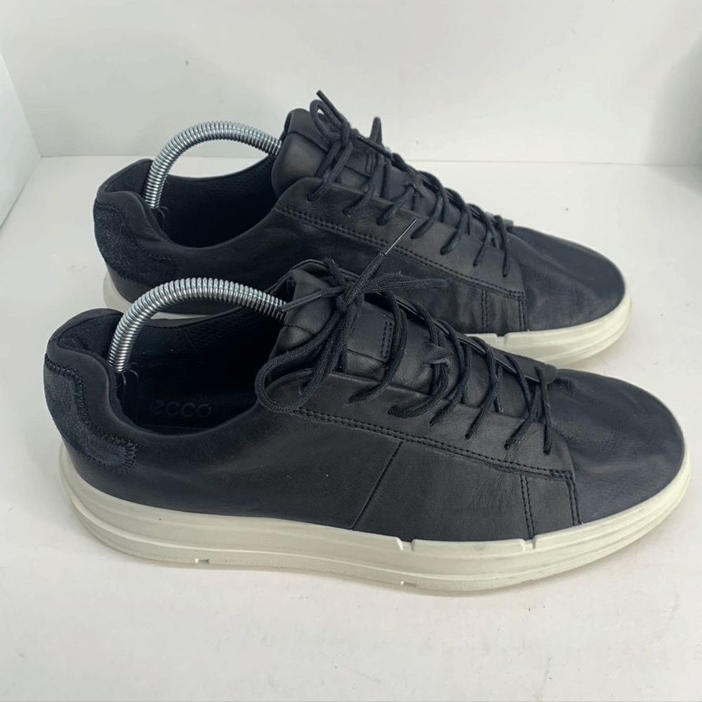 ECCO Men's Soft 10 Classic Sneaker Black Leather US size 9 EU 43